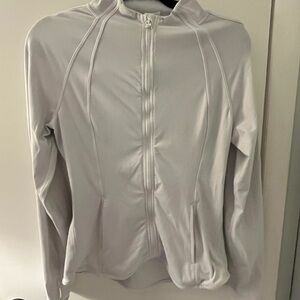 Yogalicious Lux White Zip-Up Jacket
